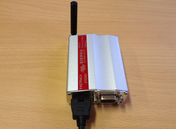 sierra wireless xtend modem dc connecting