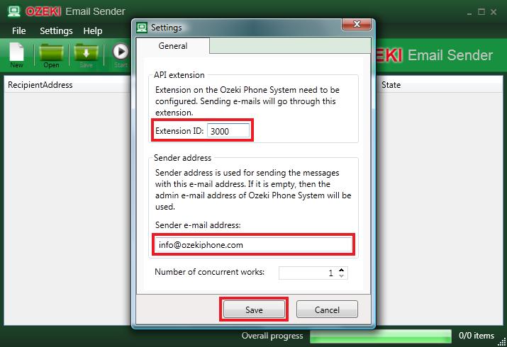 how to specify extension id and sender id