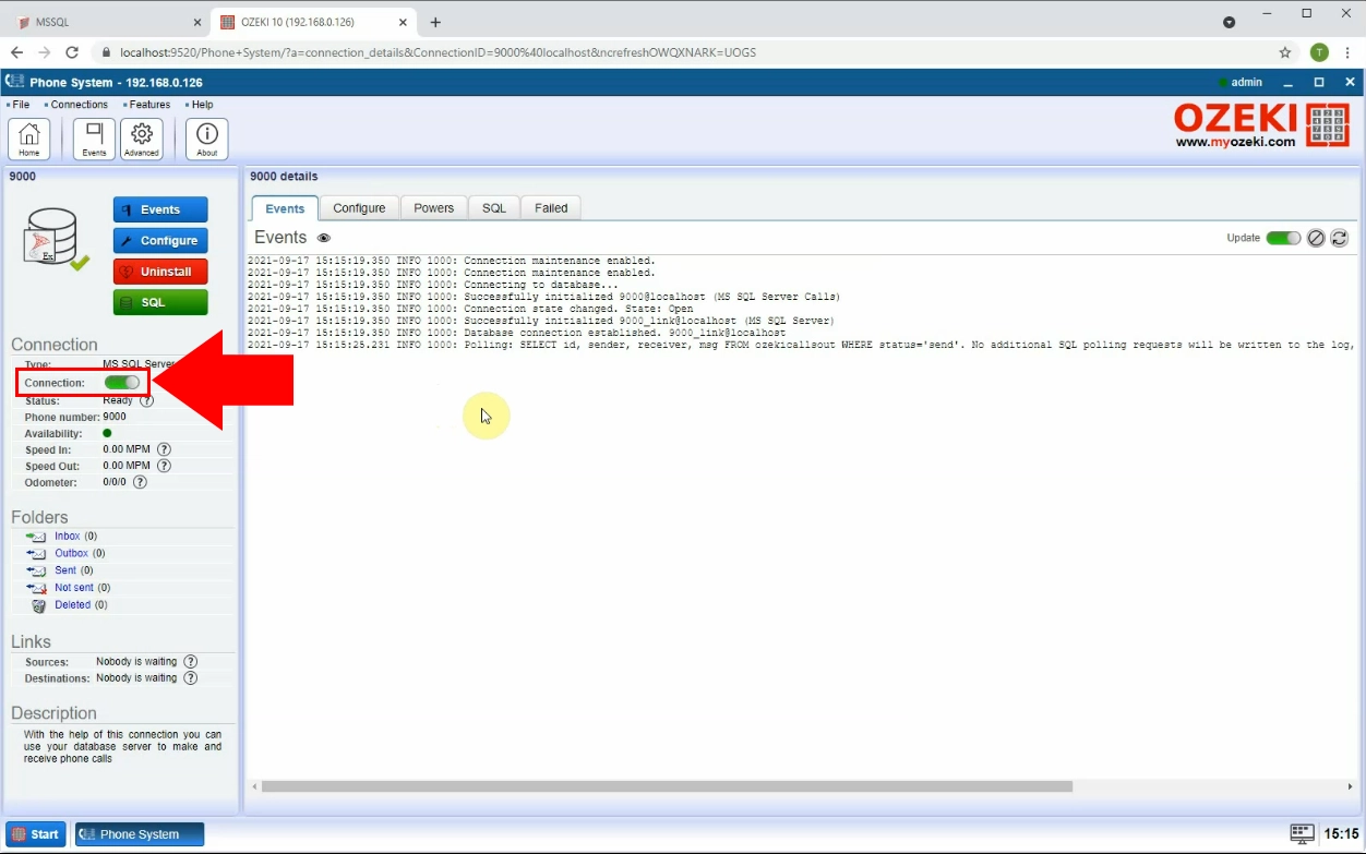 connect to mssql database