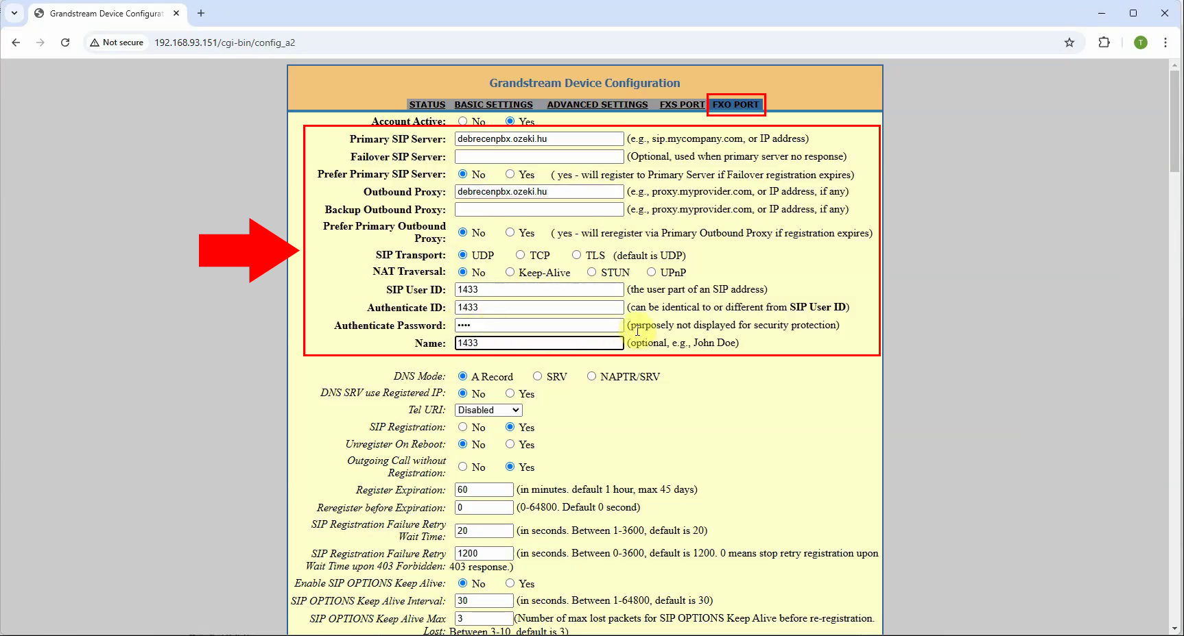 Provide SIP data