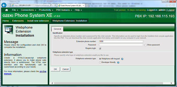 how to configure your webphone extension